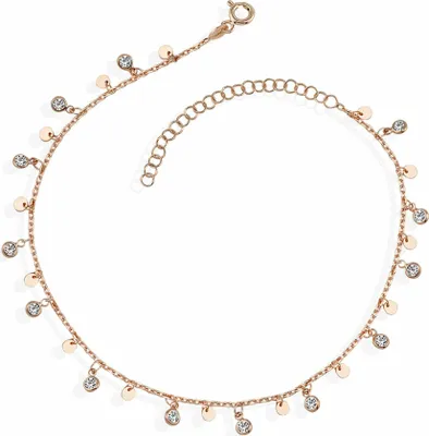 Produktbild von Dkeniz Armband 925 Sterling Silber rosévergoldet Wunderkette Zirkonia
