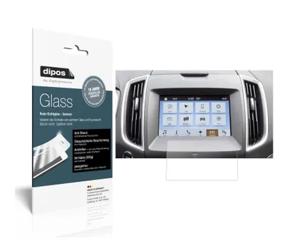 Produktbild von 1x Schutzfolie für Ford Ranger Wildtrak Navigation Sync3 matt - Anti-Shock 9H Folie dipos Glass Kunststoffglas