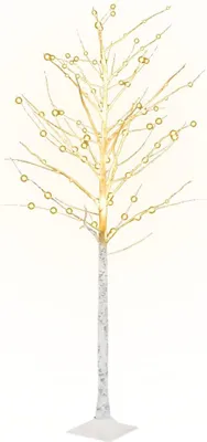 Produktbild von vidaXL LED-Birke Warmweiß 128 LEDs 220 cm