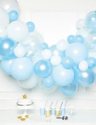 Produktbild von Ballonbogen-Set Farbverlauf Blau 70-teilig - Einheitsgröße