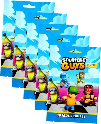 Produktbild von Stumble Guys 3D Sammelfiguren Serie 5 - Chrome Figur - 5 Tüten