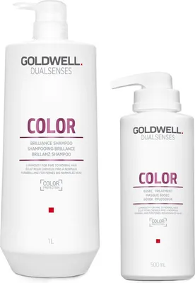 Immagine prodotto di Goldwell DS Color Brilliance Shampoo 1000ml + Goldwell DS Color 60sec Trattamento 500ml