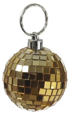Spiegelkugel 5cm gelb- Discokugel Echtglas zur Dekoration
