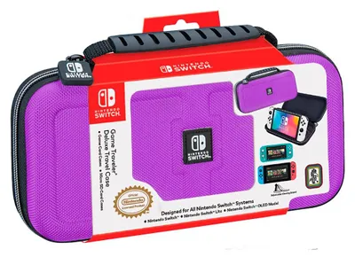 Produktbild von Bigben Interactive AL112531, Reisekoffer, Nintendo, Violett, Nintendo Switch, Nintendo Switch Lite, Nintendo Switch OLED, Reißverschluss, 267 mm