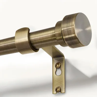 Ausziehbare Gardinenstange Bronze 80-365 cm, 15 kg Belastbarkeit
