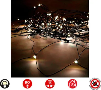 Immagine prodotto di Luci LED EDM bianco caldo 2 x 1,5 m (1 pezzo)