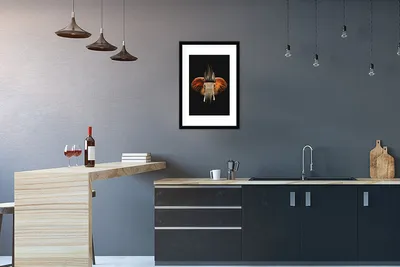 Produktbild von MuchoWow® MuchoWow® Gerahmtes Poster Elefant - Schwarz - Indischer Kopfschmuck 40x60 cm - Poster mit zchwarzem Bilderrahmen - Poster in Rahmen