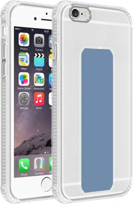 Produktbild von Cadorabo Schutzhülle für Apple iPhone 6 PLUS / 6S PLUS Hülle in Blau Etui TPU Silikon Case Cover Standfunktion