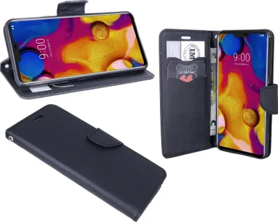 Zdjęcie produktu dla Etui ochronne LG V40 ThinQ z klapką, czarne