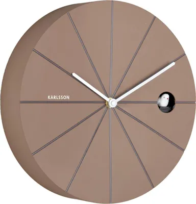 Produktbild von Karlsson - Wanduhr Destacado Cuckoo - Braun - 28x28x28cm