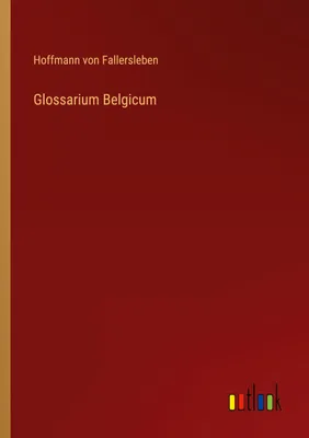 Produktbild von Glossarium Belgicum