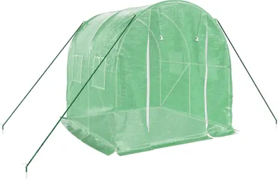 Produktbild von Eleganter Möbel Gewächshaus mit Stahlrahmen Grün 4 m² 2x2x2 m - CJG587248 - Gewächshäuser