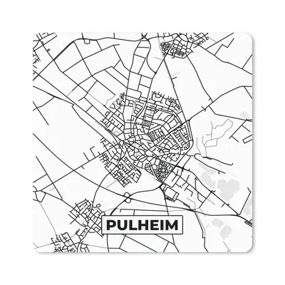 Produktbild von MuchoWow® Mauspad Mousepad Karte - Stadtplan - Pulheim - Karte 20x20 cm - Mousepads - Maus Mat - Pad - Mausunterlage - Desk Mat - Bureauartikeln