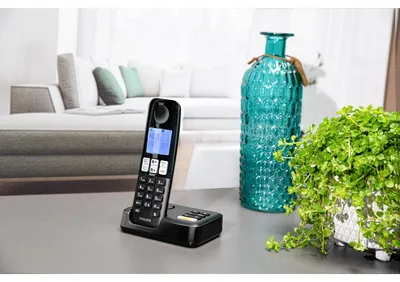 Produktbild von Philips D255 Schnurlostelefon DECT mit Anrufbeantworter Plug & Play 16 Stunden Sprechzeit