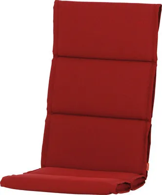 Produktbild von Auflage Hochlehner Dessin Uni rot, Olefin Polypropylen