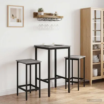 Productafbeelding van Maison Exclusive - Bartafel, 52 x 52 x 90 cm, houtvezel, Sonoma-grijs, rechthoekig