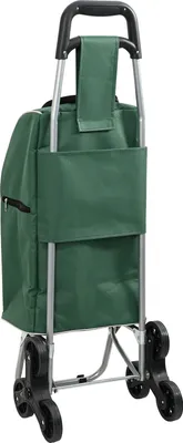 Produktbild von "2025"cloris Einkaufstrolley mit Treppensteiger Grün 38 L - Einkaufstrolleys CHY97585