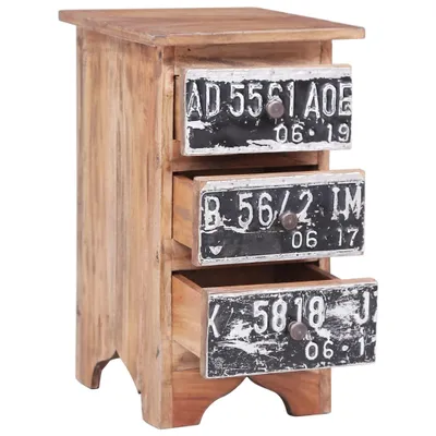 Zdjęcie produktu dla vidaXL Stolik nocny 30x30x51 cm lite stare drewno