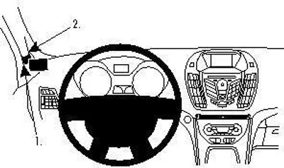 Produktbild von Brodit ProClip Fahrzeughalter 804572 - Linksbefestigung - Ford Grand C-Max 11-18, Ford C-Max 13-18, Ford C-Max 11-18