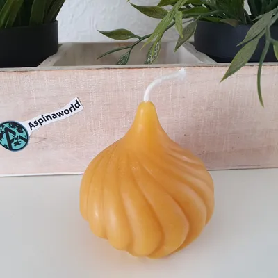 Obrázek produktu pro Spirálová svíčka 6 cm 100% včelí vosk Svíčka