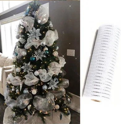 Produktbild von Weihnachtsband Dekorativ 9,4 m für DIY-Projekte und Dekorationen - Metallic