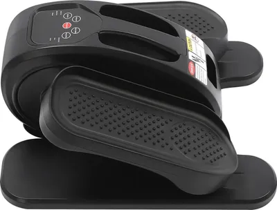 Immagine prodotto di Ellittica da posizionare sotto la scrivania - Mini cyclette - Elettrica - Telecomando - 5 livelli di velocità - Display a LED - Per casa e ufficio - Nero