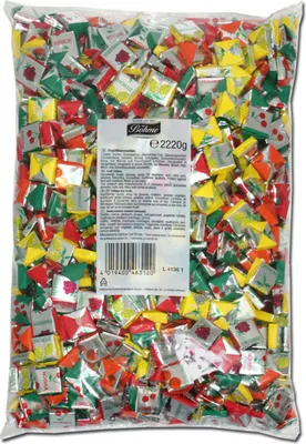 Produktbild von Böhme ovocné karamelky jednotlivo balené žuté cukríky na hádzanie 2220g