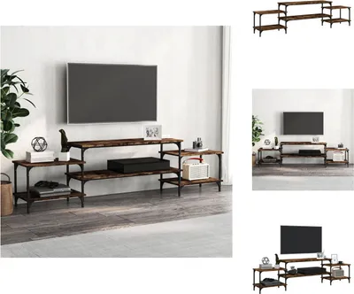 Obrázek produktu pro vidaXL TV skříňka kouřový dub 197x35x52 cm materiál na bázi dřeva - TV nábytek