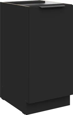 Produktbild von Küchen Unterschrank 40 cm SIENA Schwarz Küche Küchenzeile Küchenblock