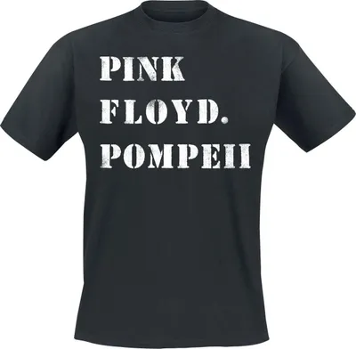 Produktbild von Pink Floyd T-Shirt Herren Pompeii Stencil schwarz XXL