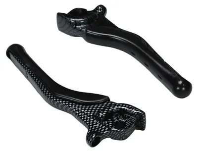 Produktbild von Bremshebel Set TNT Carbon-Look für Yamaha Aerox 50 Cat ab Bj. 2003, MBK Nitro