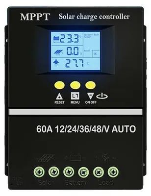 Productafbeelding van Zonnelaadregelaar, MPPT-technologie, LCD-display, 60A