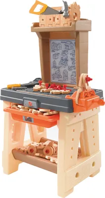 Produktbild von Step2 Real Projects Workshop Kinderwerkbank | Werkzeugbank / Werkbank für Kinder mit 65-teiligem Zubehör Set