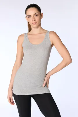 Produktbild von Basic Tanktop aus atmungsaktiver Baumwolle in Jersey-Qualität