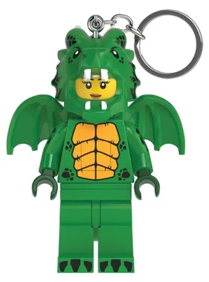 Produktbild von LEGO LED TORCH KEYRING: Green Dragon Girl KEYRING Minifigures