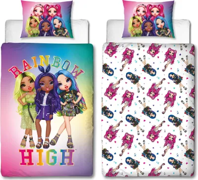 Produktbild von Rainbow High Bettwäsche-Set 140x200cm Bettbezug & 60x70cm
