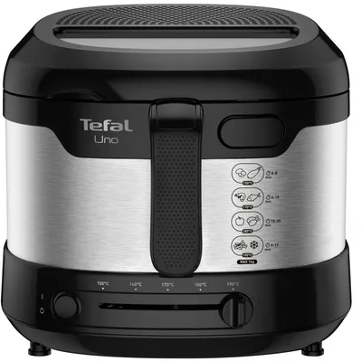 Image de Tefal Friteuse UNO M acier inoxydable FF215D noir/inox