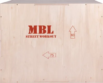 Produktbild von Plyobox Jump Box Holz Crossfit Fitness 75 x 60 x 50 MBL