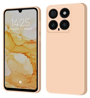 Produktbild von Hülle für Xiaomi 14 Case Cover Bumper Smartphone Softgrip Schutzhülle Farbe: Rosa