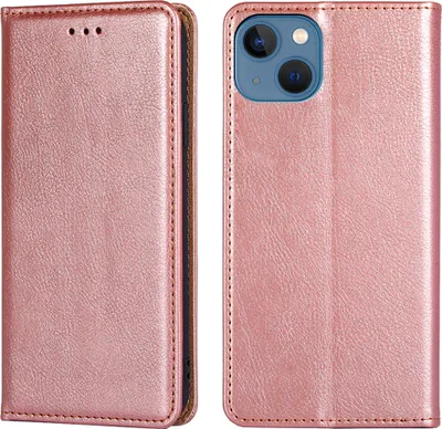 Produktbild von Flip Phone Case Magnetische Schutzhülle Lederarm blau für iPhone 14ProMax