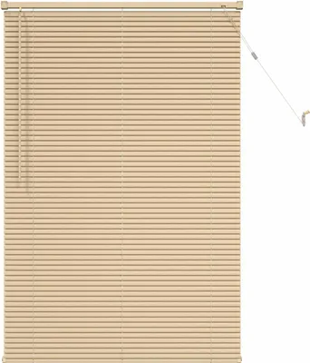 Zdjęcie produktu dla Żaluzja vidaXL w jasnobrązowym kolorze z wzorem, 150 x 90 cm, 25 mm, PVC