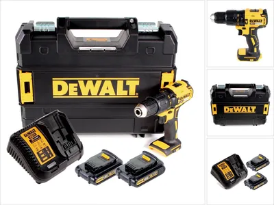 Produktbild von DeWALT DCD778S2T-QW Akku-Schlagbohrschrauber (bl) 340 Watt, 18V, max. Bohrleistung 38/13/13 mm, T STAK-Box, 2x 1,5 Ah Akkus