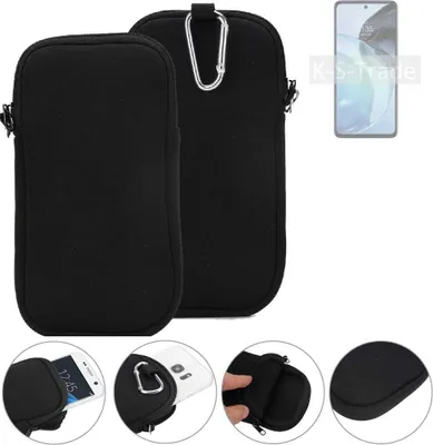 Produktbild von K-S-Trade Neopren-Hülle Handyhülle kompatibel mit Motorola Moto G72 Schutzhülle Neoprenhülle Sleeve Schutz-Hülle Gürtel Tasche Case Holster