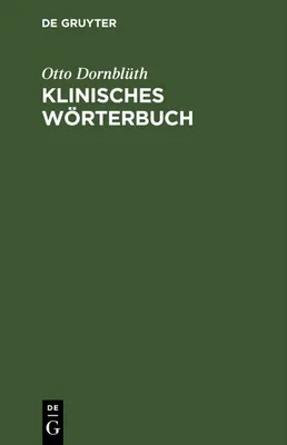 Produktbild von Klinisches Wörterbuch