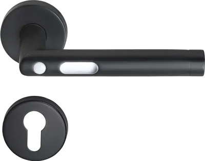 Produktbild von Orbit LED-Türgriff MeinTürgriff Türdrücker BB PZ WC schwarz Türgriff Drückergarnitur