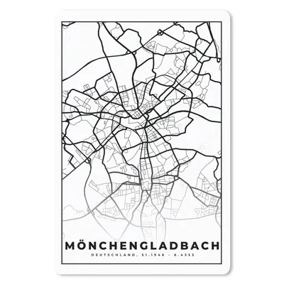 Produktbild von MuchoWow® Mauspad Mousepad Karte - Mönchengladbach - Stadtplan 40x60 cm - Mousepads - Maus Mat - Pad - Mausunterlage - Schreibtisch Accesoire