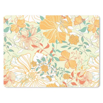 Produktbild von MuchoWow® Mauspad Mousepad Blumen - Muster - Schmetterlinge 40x30 cm - Mousepads - Maus Mat - Pad - Mausunterlage - Anti Rutsch