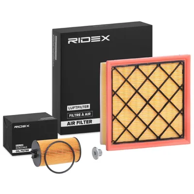 Produktbild von RIDEX Filterset Inspektionspaket Filtersatz für OPEL Meriva B (S10) für VAUXHALL Meriva Mk II (B) (S10)