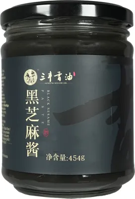 Produktbild von Sanfeng Tahini Schwarze Sesampaste 454g