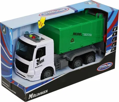 Immagine prodotto di Speedzone D/C camion della spazzatura 31 cm con luci e suoni, attrito